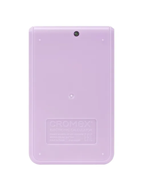 Калькулятор карманный CROMEX (КРОМЕКС) CX-210N-LV (96х62 мм), 8 разрядов, двойное питание, сиреневый, 273836