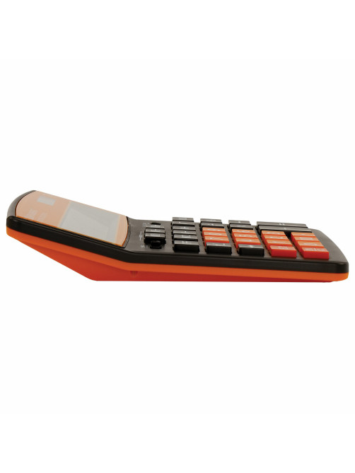 Калькулятор настольный BRAUBERG EXTRA COLOR-12-BKRG (206x155 мм), 12 разрядов, двойное питание, ЧЕРНО-ОРАНЖЕВЫЙ, 250478
