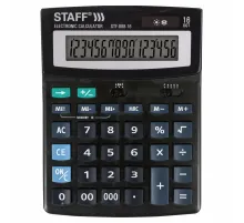 Калькулятор настольный STAFF STF-888-16 (200х150 мм), 16 разрядов, двойное питание, 250183