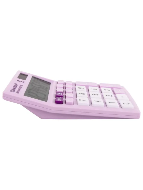 Калькулятор настольный BRAUBERG ULTRA PASTEL-08-PR, КОМПАКТНЫЙ (154x115 мм), 8 разрядов, двойное питание, СИРЕНЕВЫЙ, 250516