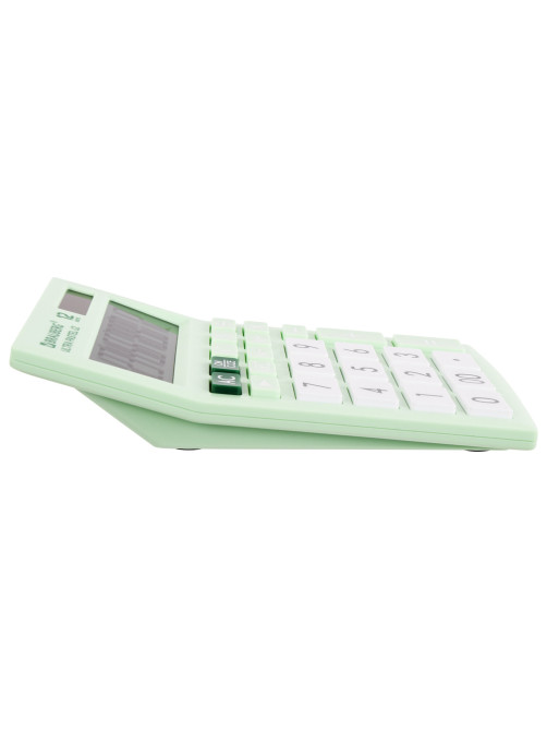 Калькулятор настольный BRAUBERG ULTRA PASTEL-12-LG (192x143 мм), 12 разрядов, двойное питание, МЯТНЫЙ, 250504