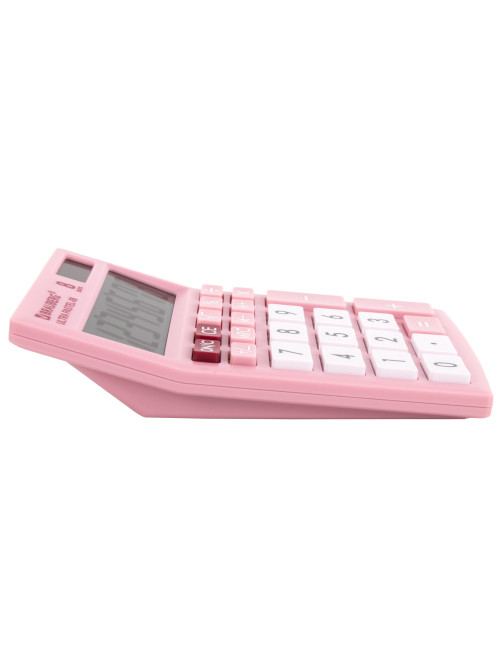 Калькулятор настольный BRAUBERG ULTRA PASTEL-08-PK, КОМПАКТНЫЙ (154x115 мм), 8 разрядов, двойное питание, РОЗОВЫЙ, 250514