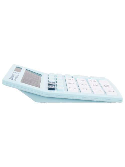 Калькулятор настольный BRAUBERG ULTRA PASTEL-12-LB (192x143 мм), 12 разрядов, двойное питание, ГОЛУБОЙ, 250502