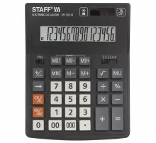 Калькулятор настольный STAFF PLUS STF-333 (200x154 мм), 16 разрядов, двойное питание, 250417