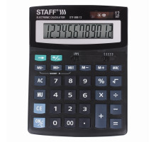 Калькулятор настольный STAFF STF-888-12 (200х150 мм), 12 разрядов, двойное питание, 250149