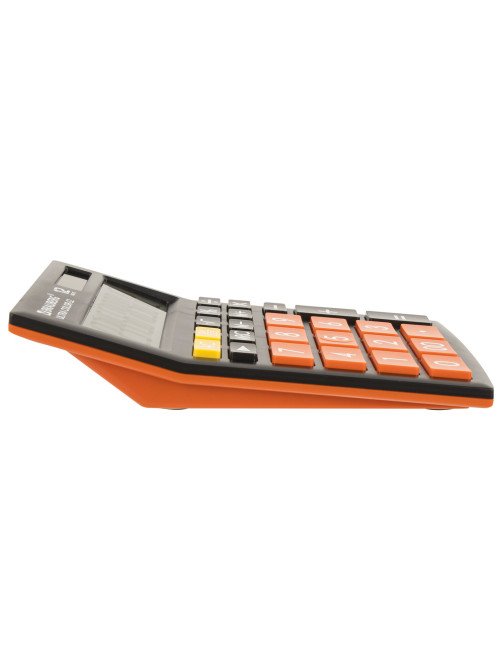 Калькулятор настольный BRAUBERG ULTRA COLOR-12-BKRG (192x143 мм), 12 разрядов, двойное питание, ЧЕРНО-ОРАНЖЕВЫЙ, 250499