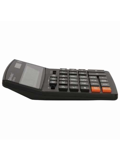 Калькулятор настольный BRAUBERG EXTRA-16-BK (206x155 мм), 16 разрядов, двойное питание, ЧЕРНЫЙ, 250475