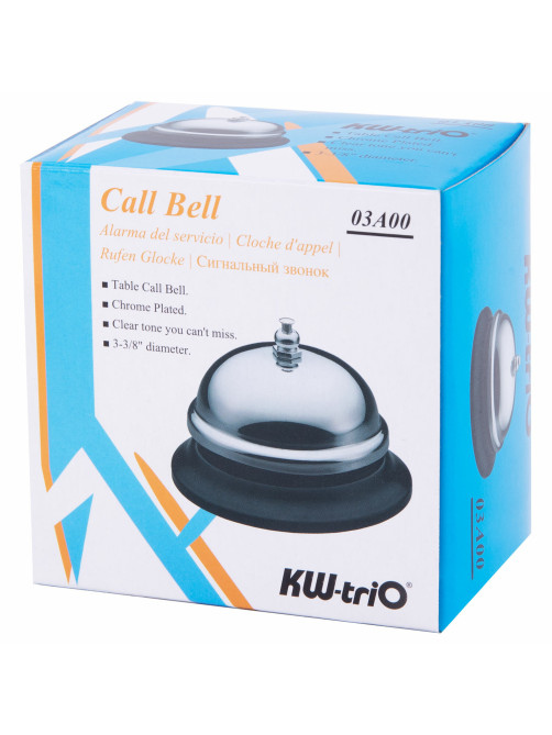 Звонок настольный KW-trio для ресепшн, хромированный, -3A00