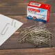 Скрепки большие EXTRA BRAUBERG 50 мм никелированные 50 штук, 271314