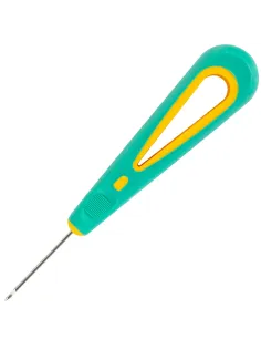Шило с крючком, общая длина 140 мм, d=2 мм, прорезиненная ручка, STAFF, 238115