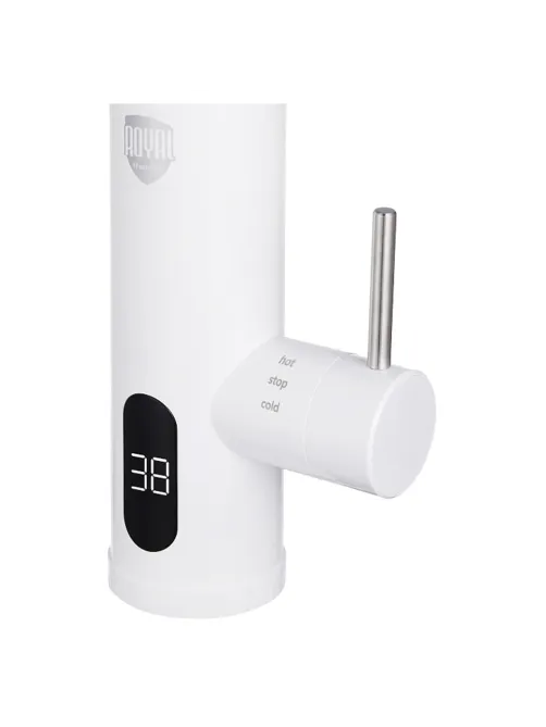 Водонагреватель проточный электрический ROYAL THERMO QuickTap, 3,3 кВт, 1,48 л/м, кран, белый, НС-1588900