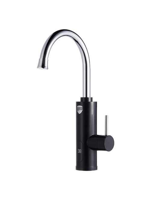 Водонагреватель проточный электрический ROYAL THERMO QuickTap, 3,3 кВт, 1,48 л/м, кран, черный, НС-1588899
