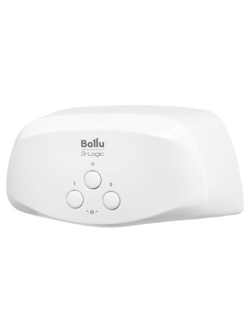 Водонагреватель проточный электрический BALLU 3-Logic TS, ненапорный, 3,5 кВт, 2 л/м, кран + душ, НС-1588892