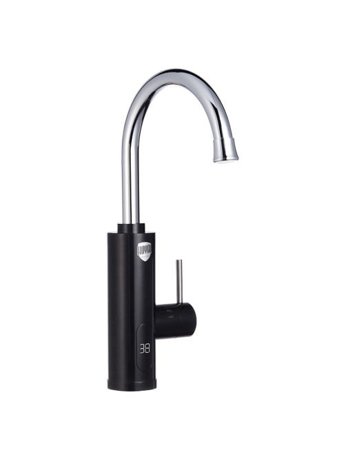 Водонагреватель проточный электрический ROYAL THERMO QuickTap, 3,3 кВт, 1,48 л/м, кран, черный, НС-1588899