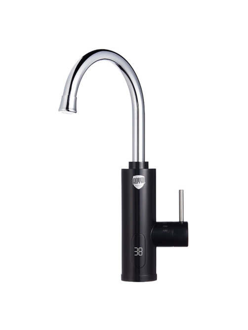 Водонагреватель проточный электрический ROYAL THERMO QuickTap, 3,3 кВт, 1,48 л/м, кран, черный, НС-1588899