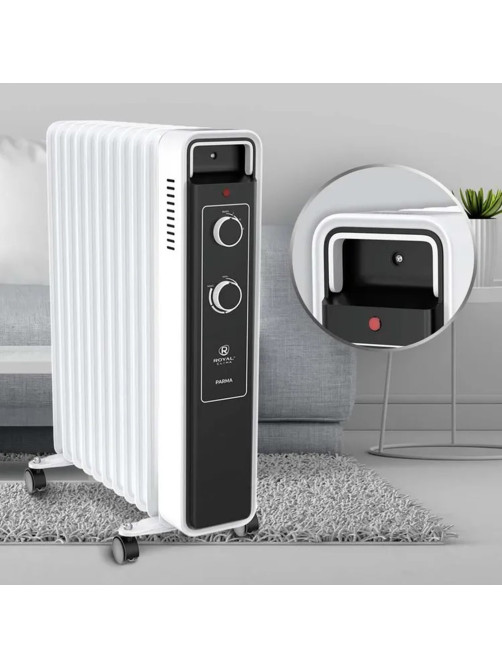 Обогреватель масляный ROYAL CLIMA ROR-PR11-2500M, 2500 Вт, 11 секций, белый