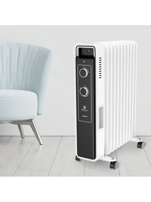 Обогреватель масляный ROYAL CLIMA ROR-PR11-2500M, 2500 Вт, 11 секций, белый