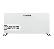 Обогреватель-конвектор SONNEN ONYX-2000.1, 2000 Вт, Х-образный нагревательный элемент, белый, сделано в России, 457630