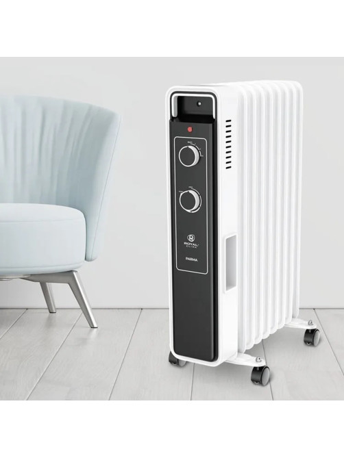 Обогреватель масляный ROYAL CLIMA ROR-PR9-2000M, 2000 Вт, 9 секций, белый
