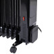Обогреватель масляный BRASSON (БРАССОН) BOR-7 TOUCH, 7 секций, 1500 Вт, 3 режима, сенсор, пульт ДУ, черный, 457777