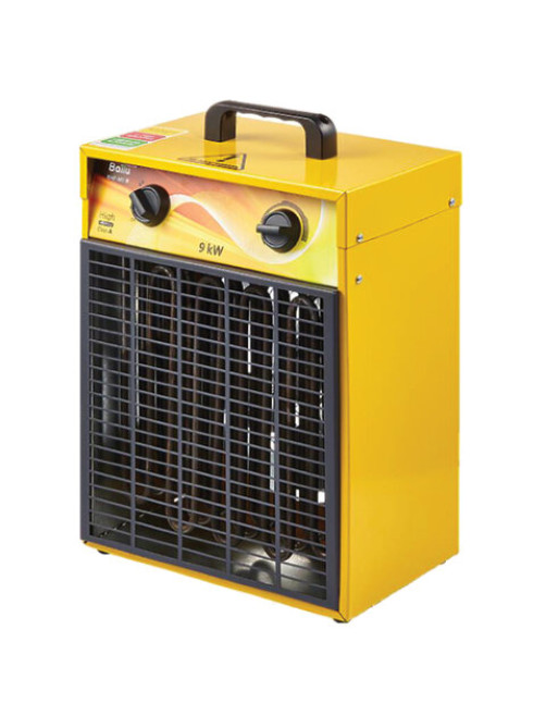Тепловая пушка электрическая BALLU BHP-ME-9, 9000 Вт, 380 B, терморегулятор, прямоугольная, желтая, НС-1069380