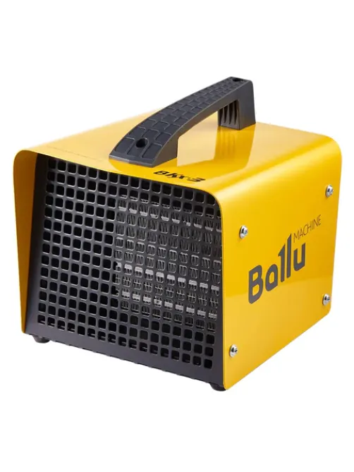 Тепловая пушка электрическая BALLU BKX-3, 2000 Вт, 220 В, терморегулятор, прямоугольная, желтая, НС-1013525