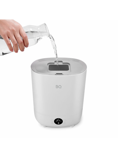 Увлажнитель воздуха BQ (БИ-КЬЮ) HDR2002, объем бака 3 л, 23 Вт, LED-дисплей, арома-контейнер, белый, 86196448