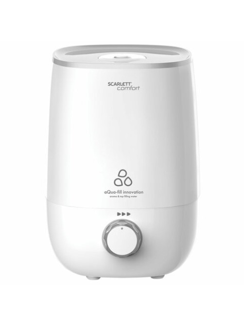 Увлажнитель воздуха SCARLETT SC-AH986M22, объем бака 3,8 л, 25 Вт, арома-контейнер, белый