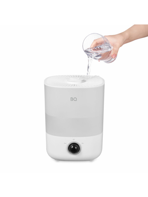 Увлажнитель воздуха BQ (БИ-КЬЮ) HDR1010, объем бака 4 л, 25 Вт, аромаконтейнер, белый, 86196445