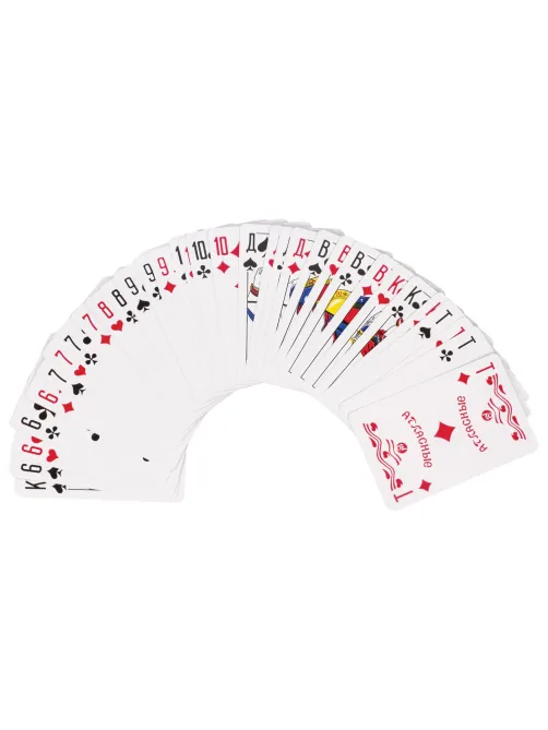 Карты игральные, 36 карт, с пластиковым покрытием, 454215