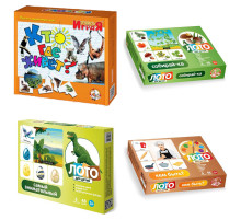 Настольная игра Лото для детей, картонное (6 полей, 48 карточек), АССОРТИ, 10 КОР