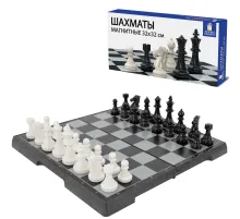Шахматы магнитные ХИТ, доска 32х32 см, ЗОЛОТАЯ СКАЗКА, 665762