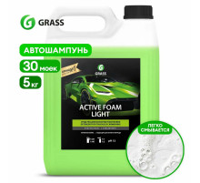 Автошампунь с активной пеной 5 кг, GRASS ACTIVE FOAM LIGHT, легкосмываемый, концентрат, 132101