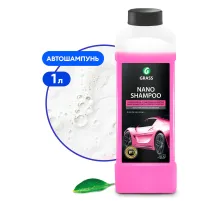 Высокопенный автошампунь для мойки и защиты, 1 л, GRASS NANO SHAMPOO, концентрат, 136101