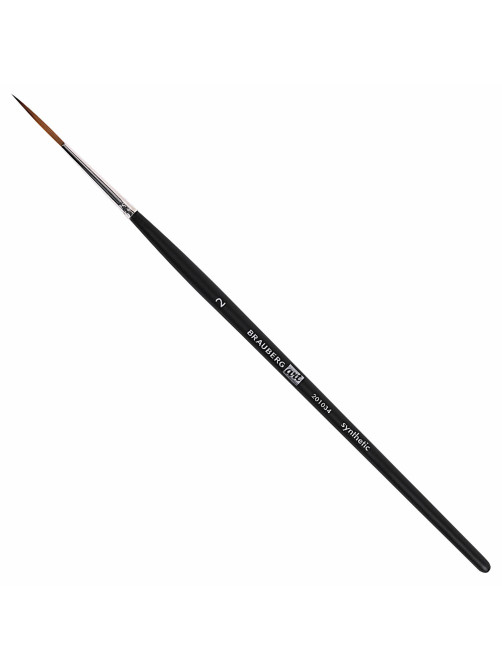 Кисти художественные набор 3 шт., синтетика (лайнеры № 0, 1, 2) BRAUBERG ART CLASSIC, 201034