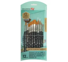 Кисти художественные набор 12 шт., синтетика, BRAUBERG ART CLASSIC, 200963