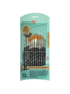 Кисти художественные набор 12 шт., синтетика, BRAUBERG ART CLASSIC, 200963