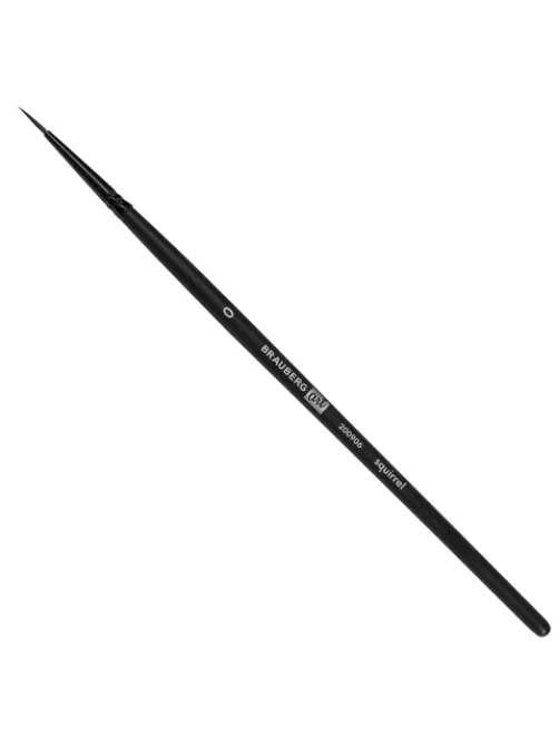 Кисть художественная проф. BRAUBERG ART CLASSIC, белка, круглая, № 0, 200906