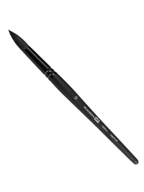 Кисть художественная проф. BRAUBERG ART CLASSIC, белка, круглая, № 10, 200916