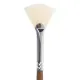 Кисть художественная профессиональная BRAUBERG ART CLASSIC, щетина, веерная, № 4, длинная ручка