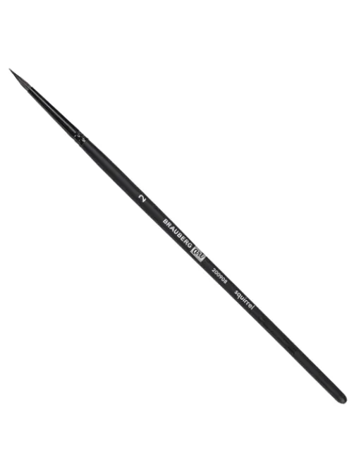 Кисть художественная проф. BRAUBERG ART CLASSIC, белка, круглая, № 2, 200908