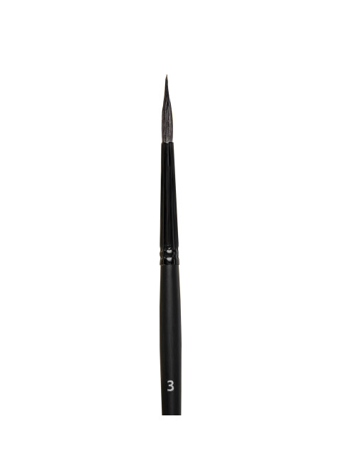 Кисть художественная проф. BRAUBERG ART CLASSIC, белка, круглая, № 3, 200909