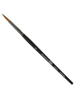 Кисть художественная проф. BRAUBERG ART CLASSIC, колонок, круглая, № 5, короткая ручка, 200934