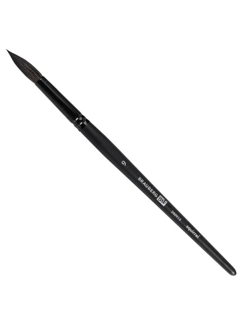 Кисть художественная проф. BRAUBERG ART CLASSIC, белка, круглая, № 9, 200915