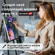 Кисть художественная профессиональная BRAUBERG ART CLASSIC, щетина, веерная, № 8, длинная ручка