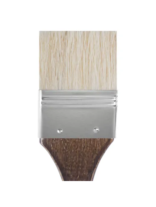 Кисть художественная профессиональная BRAUBERG ART CLASSIC, щетина, флейц, № 50, короткая ручка, 200746