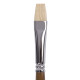 Кисть художественная профессиональная BRAUBERG ART CLASSIC, щетина, плоская, № 10, длинная ручка
