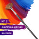 Кисть художественная проф. BRAUBERG ART CLASSIC, синтетика мягкая, веерная, № 8, длинная ручка