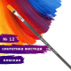 Кисть художественная проф. BRAUBERG ART CLASSIC, синтетика жесткая, плоская, № 12, длинная ручка