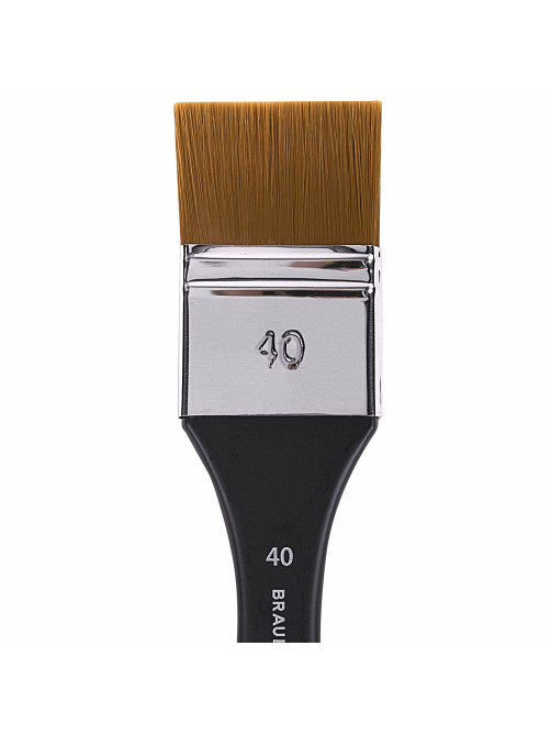 Кисть художественная профессиональная, синтетика, флейц, № 40, BRAUBERG ART CLASSIC, 201036